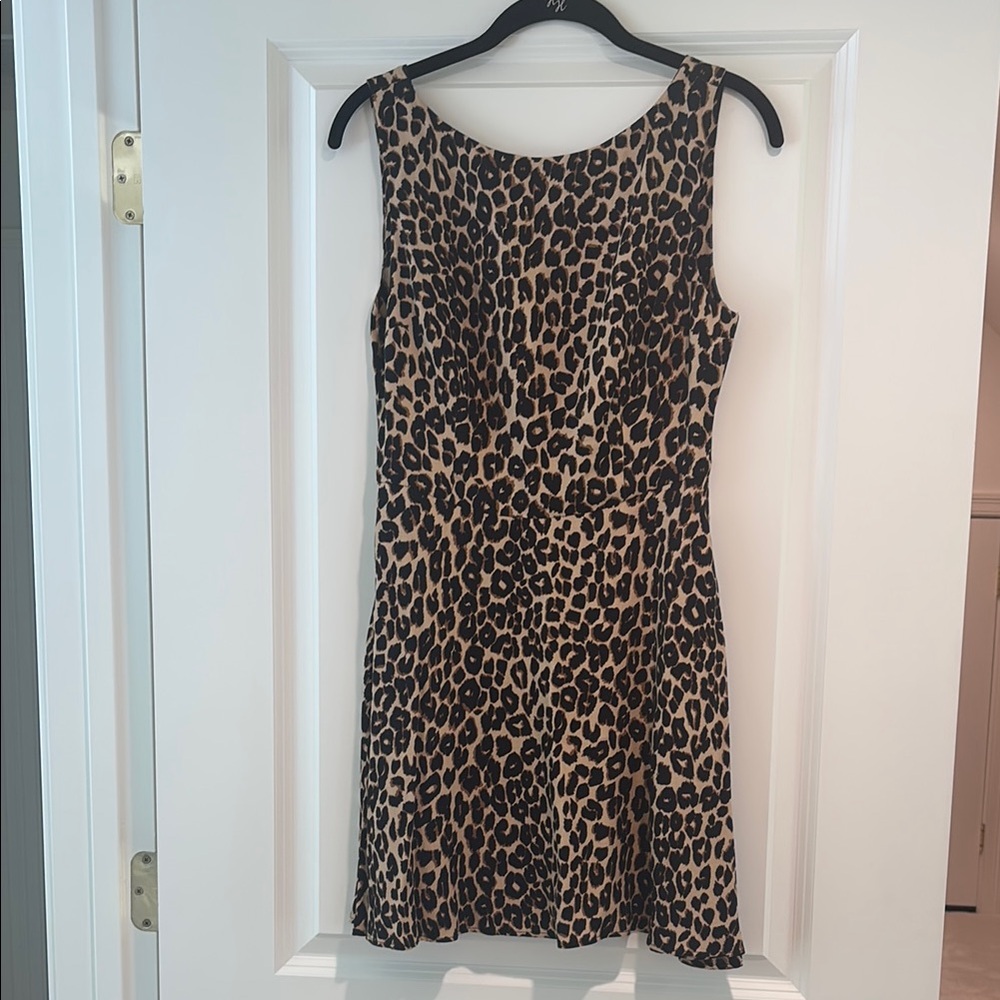 Leopard Print Sleeveless Dress